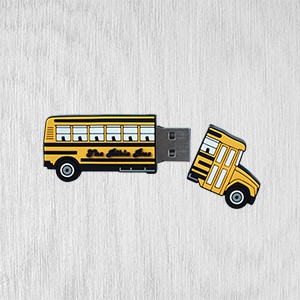 TTB Bible Bus Flash Drive MP3 shaped like a school bus